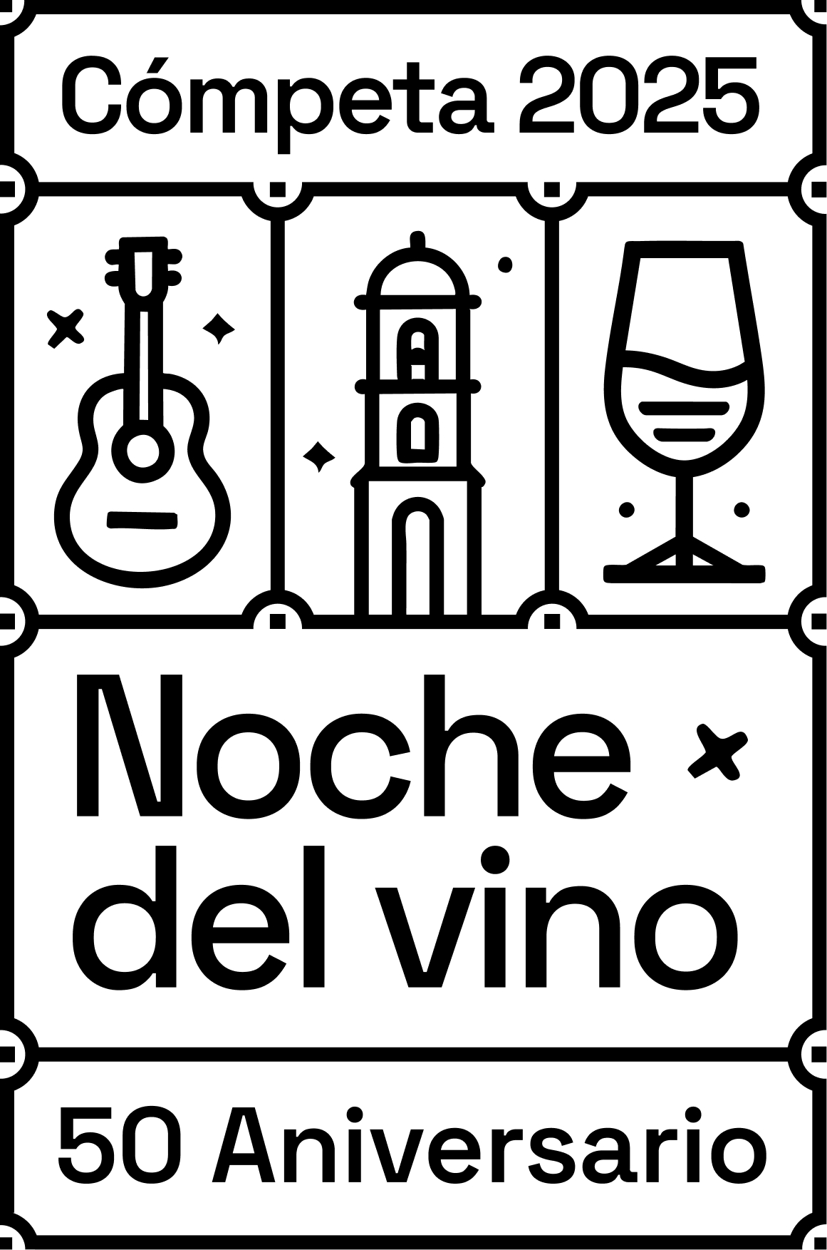 logo ndv vertical aniversario competa negro
